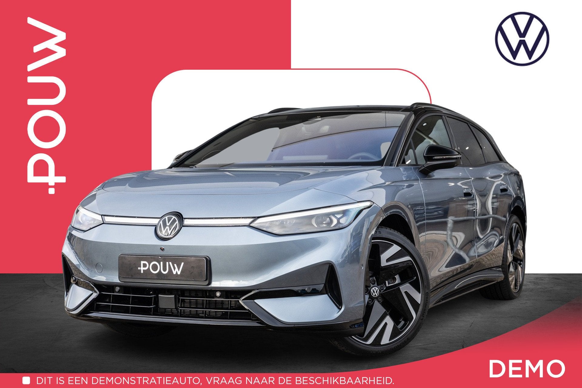 Volkswagen ID.7 Tourer 286pk Pro Limited Edition 77 kWh | Pa, Automaat, 12 maanden, Achterwielaandrijving, Zwart