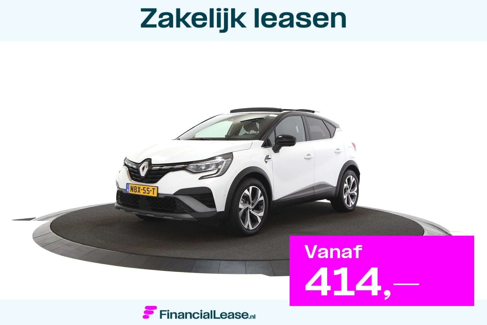 Renault Captur 1.6 PHEV RS Line Schuifdak Bi-Tone ACC Stoelv, Gebruikt, Plug-in hybride, Bedrijf, 71 km/l