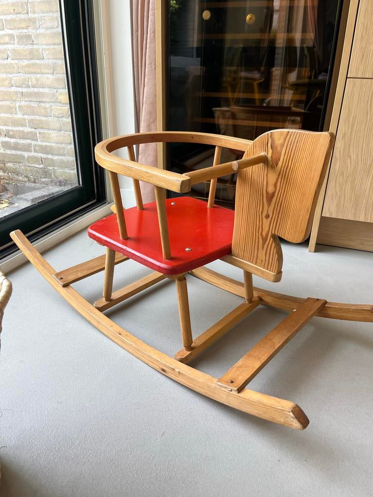 Houten hobbelpaard | vintage, Ophalen, Gebruikt