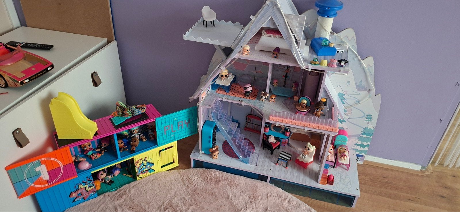 LOL huis en garage came hallen, Ophalen, Zo goed als nieuw, Poppenhuis