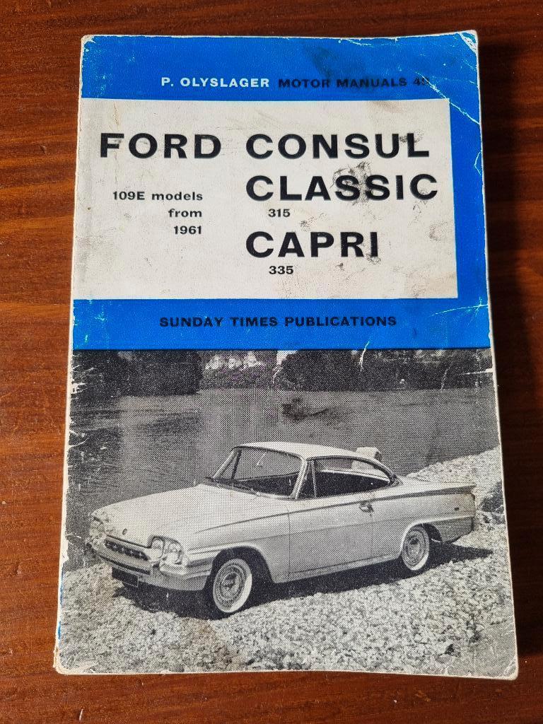 Handbook for the Ford Consul Capri Olyslager, Auto diversen, Handleidingen en Instructieboekjes, Ophalen