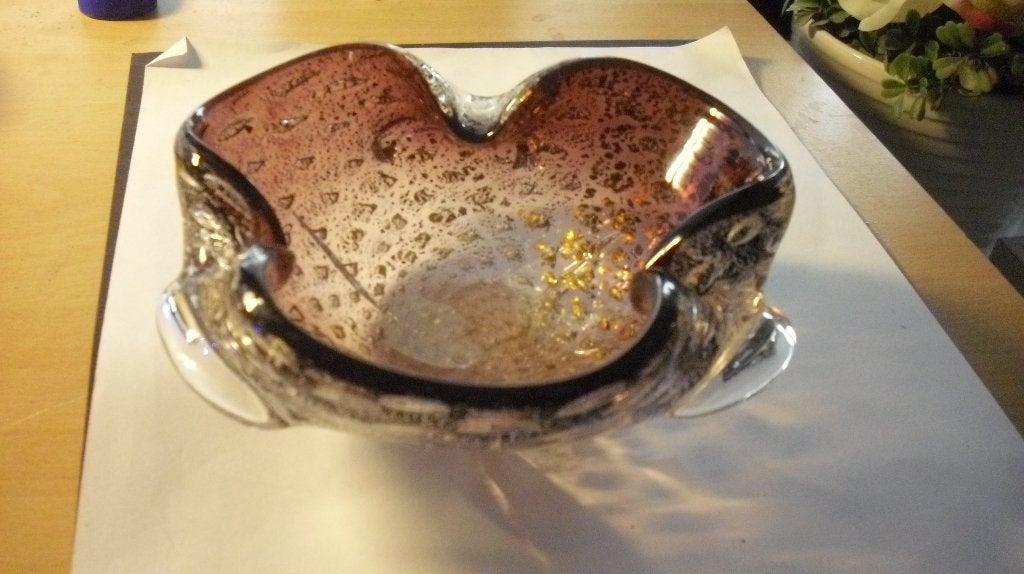 Mooie, vintage Murano Barovier en Toso Bullicante Bowl, Ophalen of Verzenden
