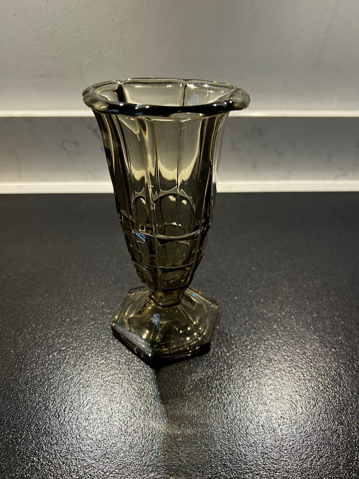 Vaas rookglas, Czechoslovakia, Art Deco, Boheems., Ophalen of Verzenden
