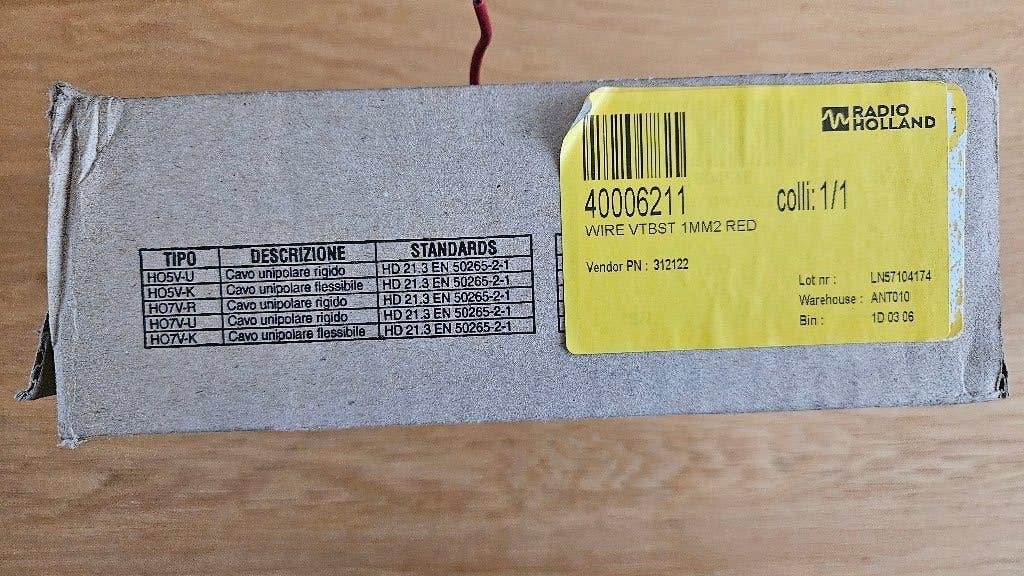 H05V-K 1mm² - VTBST Schakeldraad - 100 m, Ophalen of Verzenden, Nieuw, Overige typen