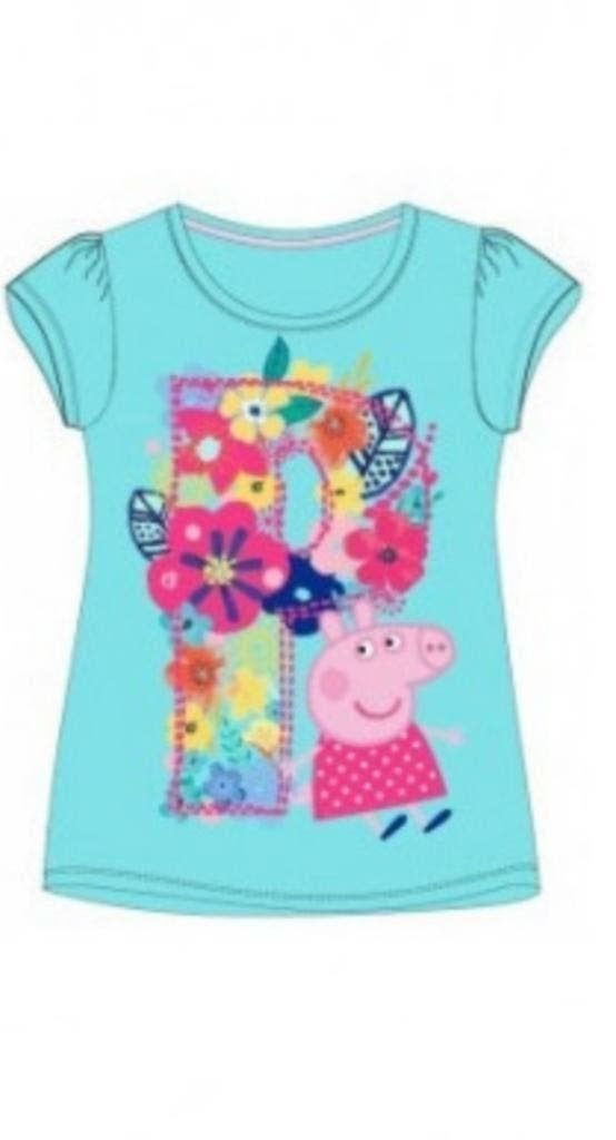 Peppa Pig T-shirt - Blauw - Maat 122 - 128 - Katoen, Meisje, Nieuw, Ophalen of Verzenden, Peppa Pig