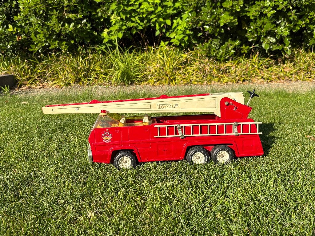 Tonka Vintage Mighty Fire Truck, Verzamelen, Speelgoed, Ophalen of Verzenden, Gebruikt