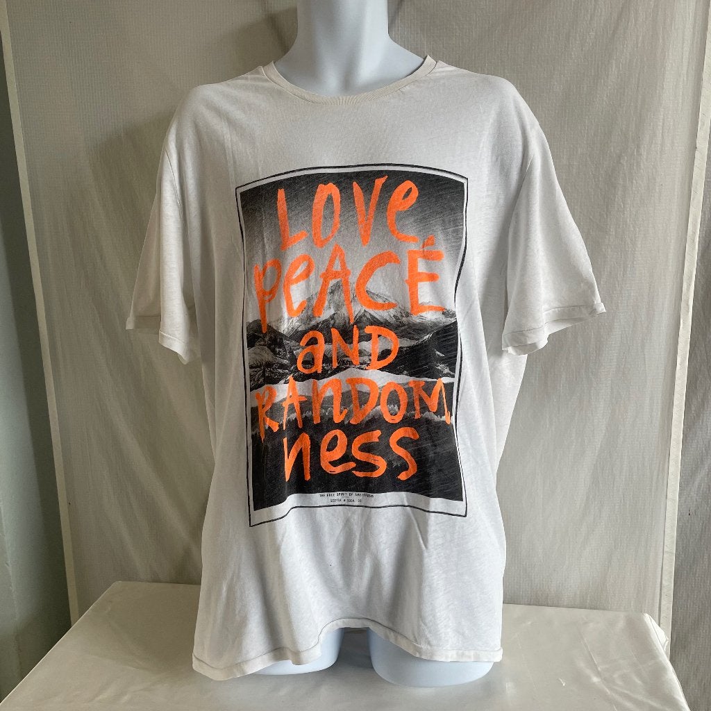 Scotch & Soda T-shirt, maat XXL. Wit linnen katoen., Kleding | Heren, T-shirts, Wit, Overige maten, Ophalen of Verzenden, Gedragen