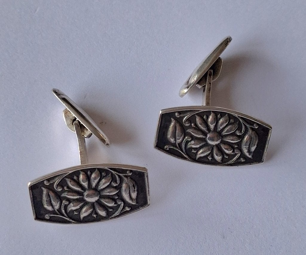 PAAR  ZILVEREN MANCHETKNOPEN, Ophalen of Verzenden, Nieuw, Zilver