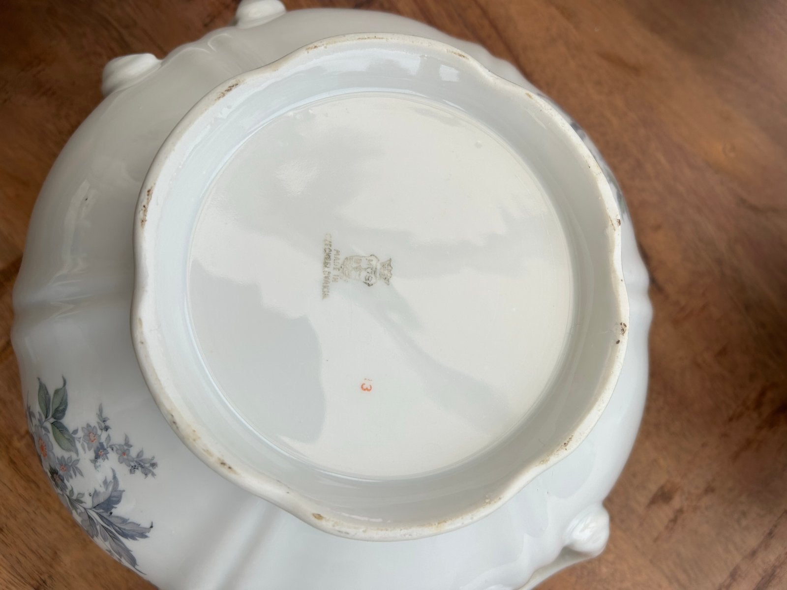Foto 6 van Prachtig antiek servies met diverse dekschalen