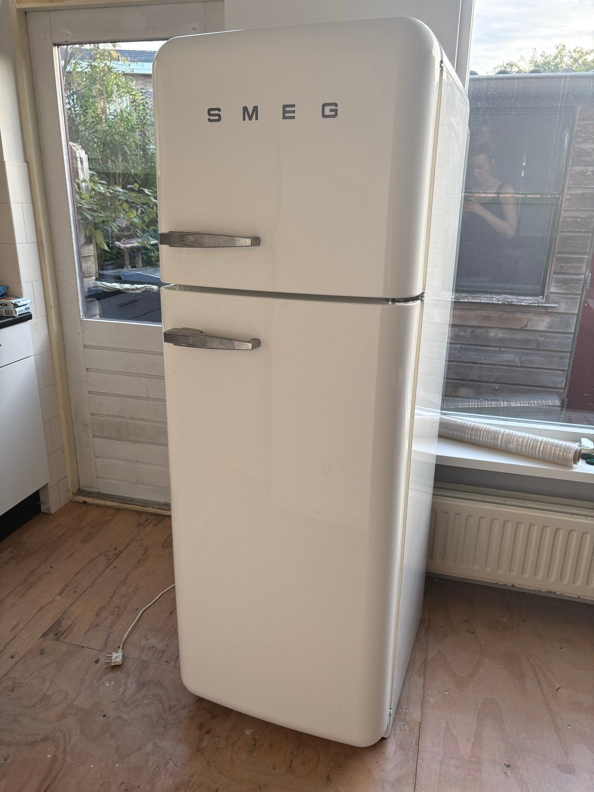 Smeg retro koelkast met vriesvak - Grote inhoud, Ophalen, Gebruikt, 200 liter of meer, 60 cm of meer