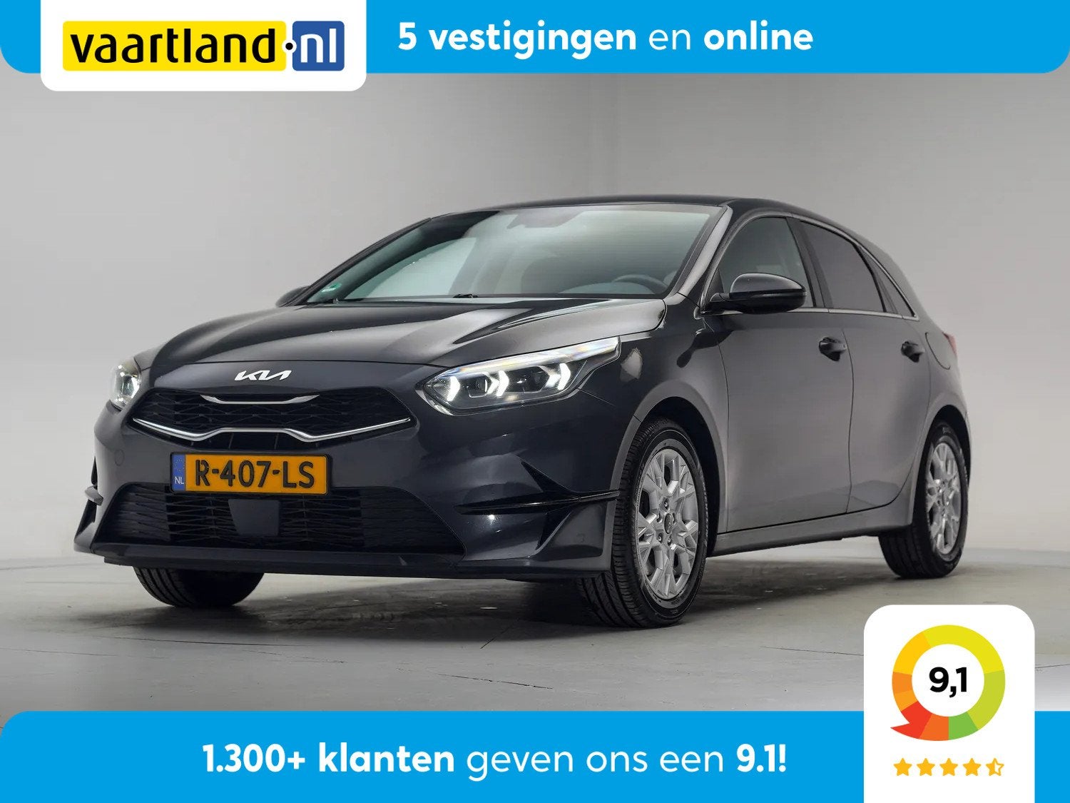 Kia Ceed 1.5 T-GDi 160pk DynamicPlusLine [ LED Navi Camera ], Auto's, Dealer onderhouden, Gebruikt, 4 cilinders, Bedrijf