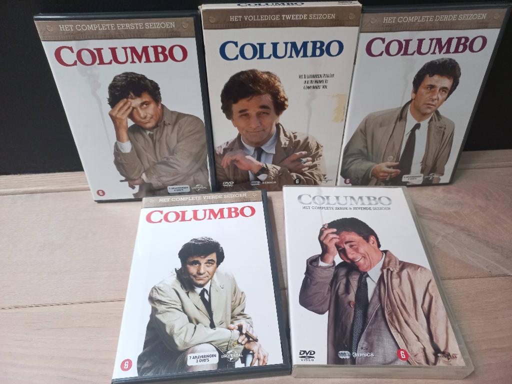 Columbo Seizoen 1+2+3+4+6+7 (20xDVD BOX) Jaren 70 TV-Serie, Alle leeftijden, Boxset, Ophalen of Verzenden, Zo goed als nieuw