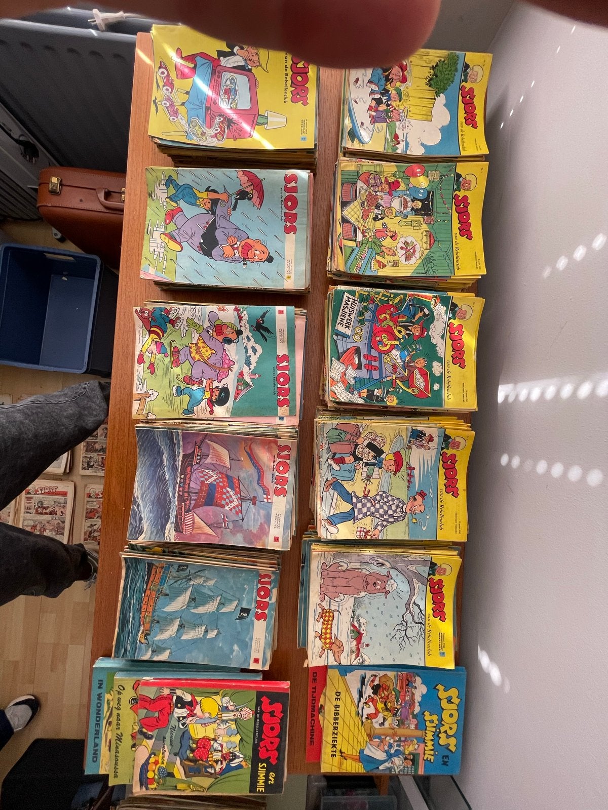 Grote collectie Sjors van de Rebellenclub stripboeken, Boeken, Meerdere stripboeken, Ophalen, Gelezen