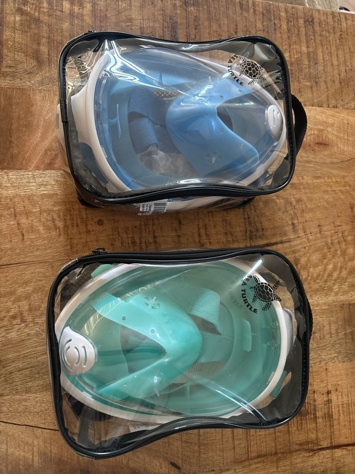 2 Snorkelmaskers - Blauw en Groen, Ophalen, Zo goed als nieuw, Snorkelmasker