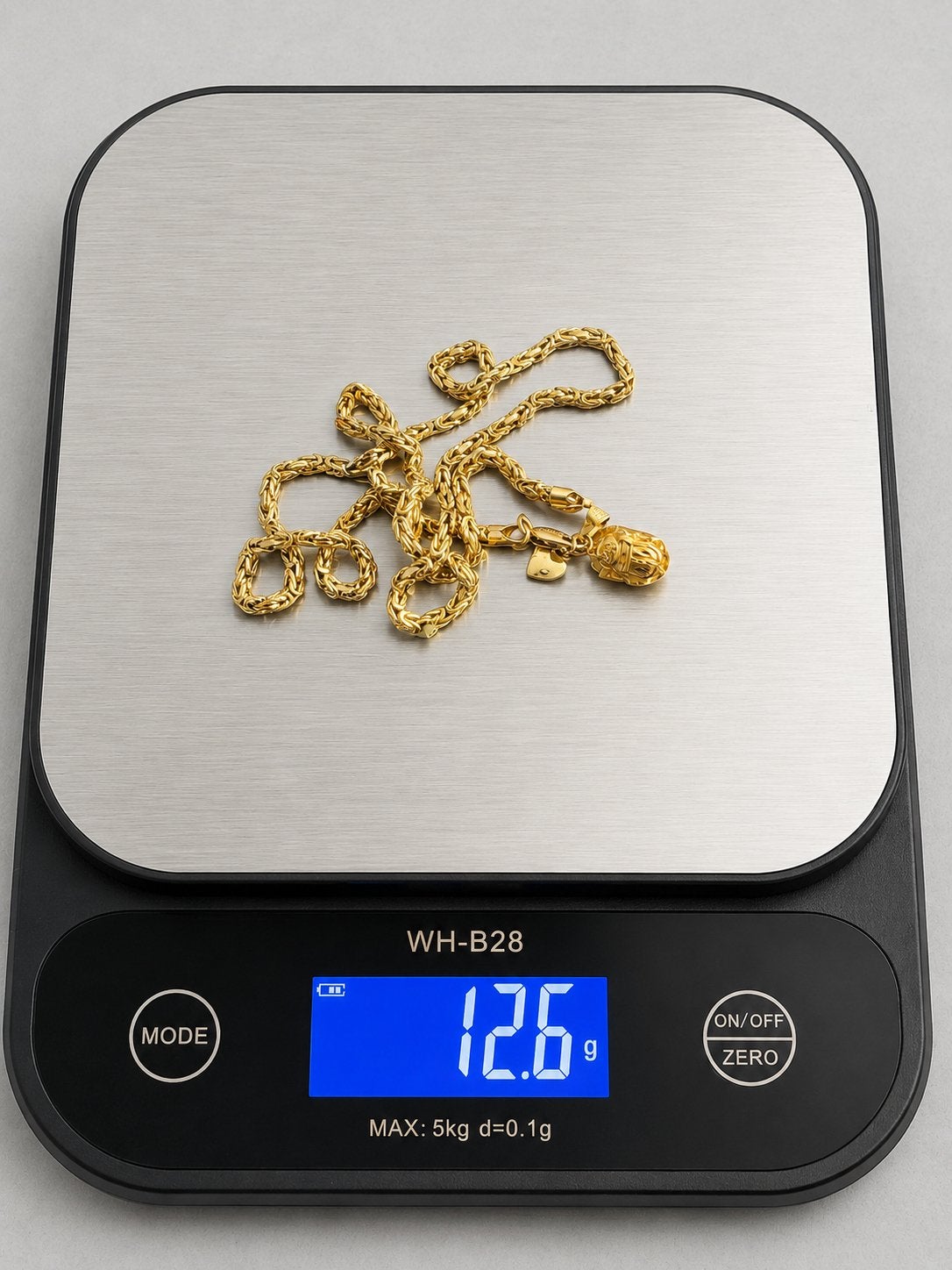 18 Karaat Gouden Koningsketting - 12.6 gram, Ophalen of Verzenden, Gebruikt, Goud