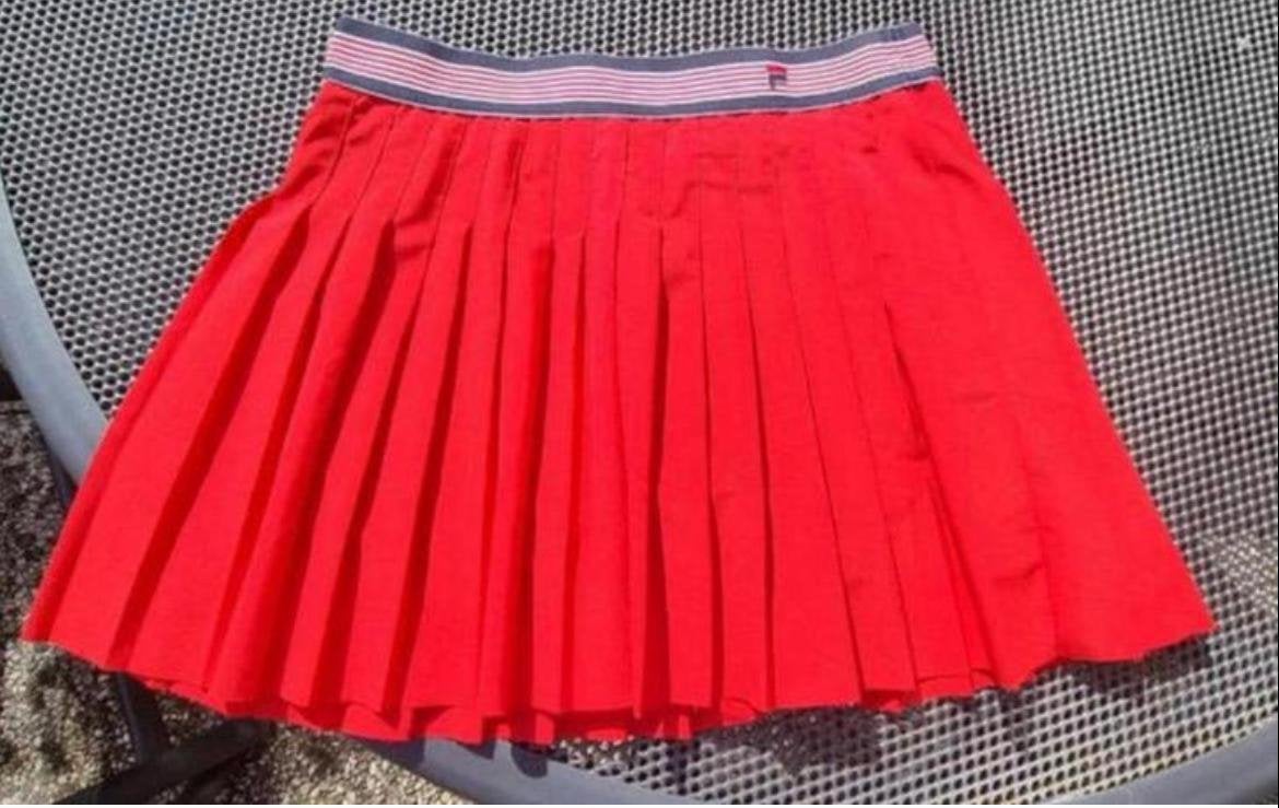 Tennisrokje met broekje FILA rood met blauw, Overige merken, L1, Ophalen of Verzenden, Zo goed als nieuw