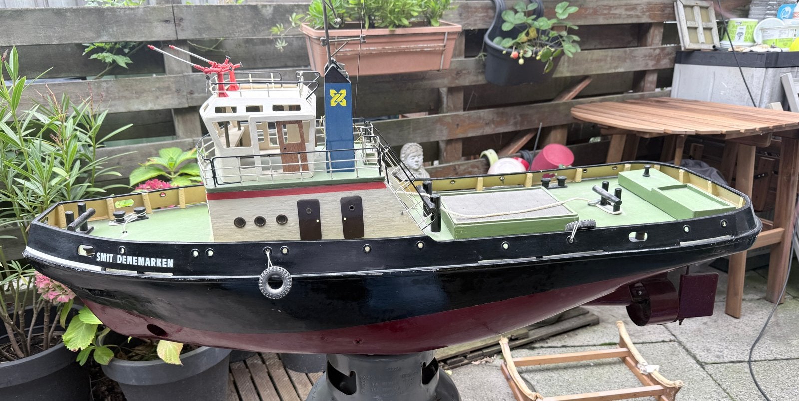 RC Sleepboot Smit Denemarken - Prachtig Model, Ophalen, Zo goed als nieuw, 1:32 tot 1:50, Overige merken