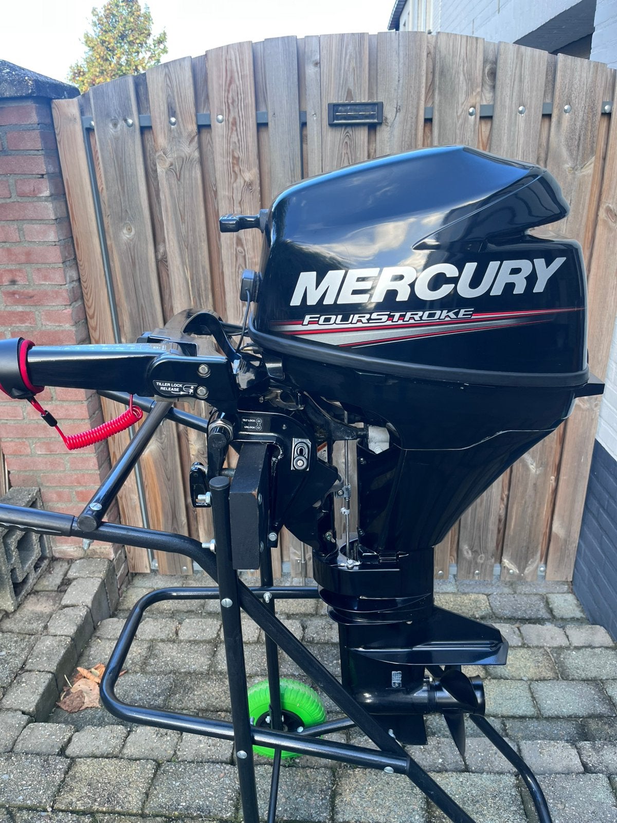 Mercury 9.9 pk 4-takt kortstaart, Ophalen, 5 tot 10 pk, Viertaktmotor, Zo goed als nieuw