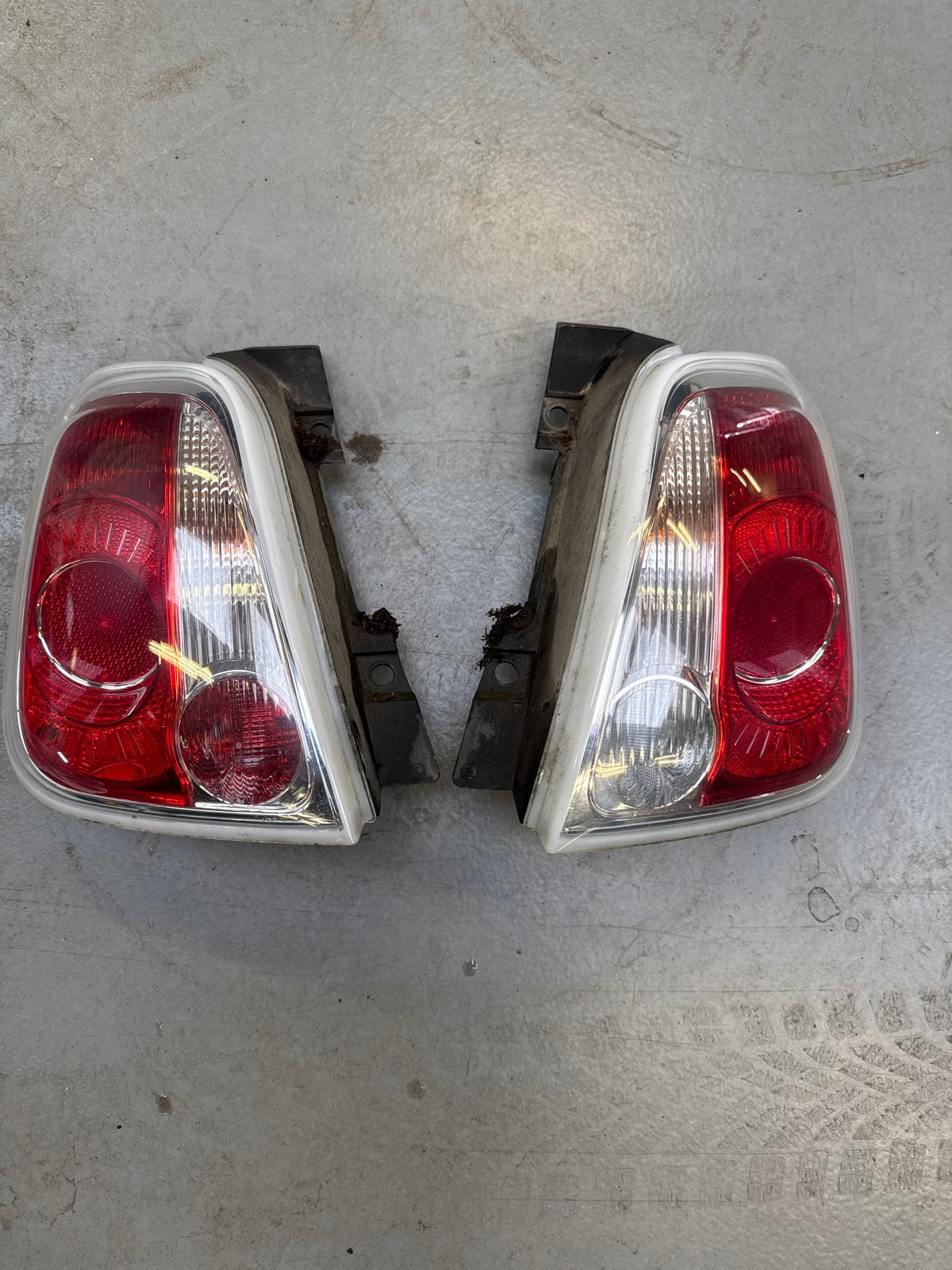 Achterlichten Fiat 500 cabrio  (set van 2), Auto-onderdelen, Verlichting, Ophalen of Verzenden, Gebruikt, Fiat