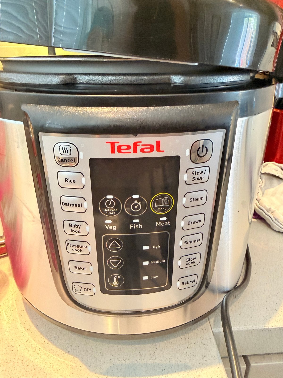 Tefal Multicooker / Snelkookpan - 5.8L, 1000-1200W, Witgoed en Apparatuur, 4 liter of meer, Ophalen, Gebruikt, 3 snelheden of meer