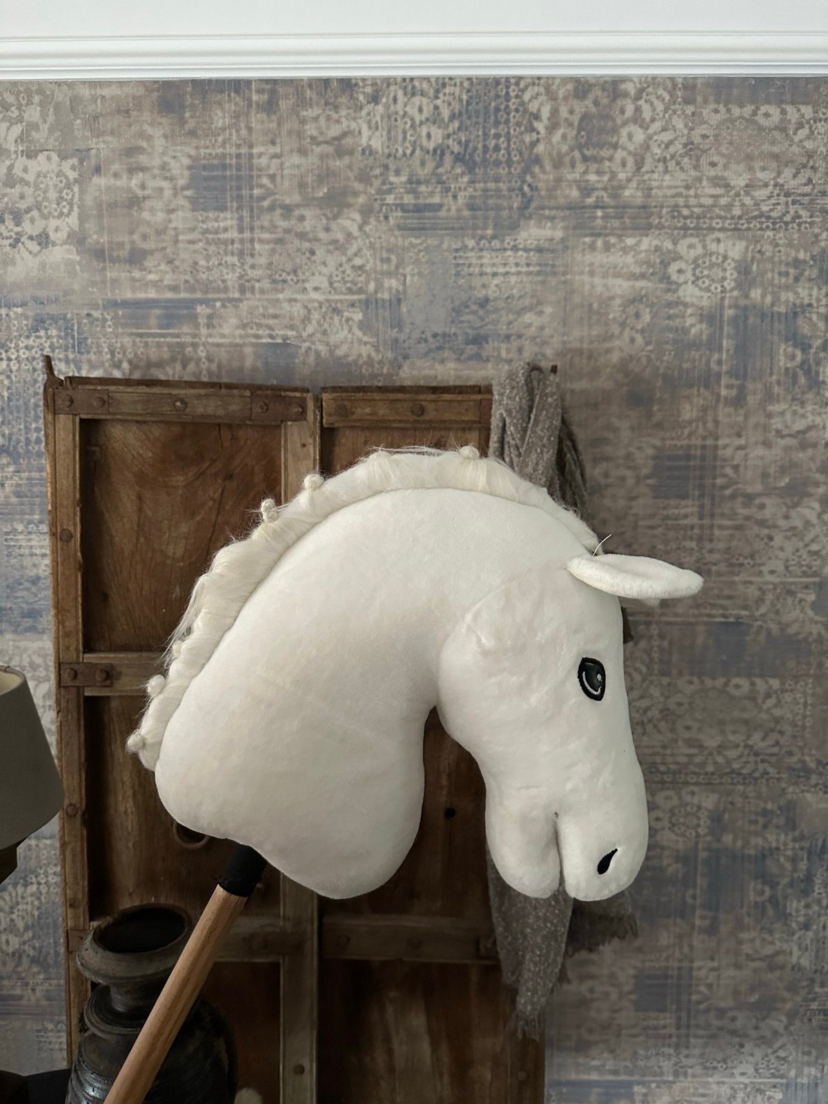 Hobby Horse Stokpaard Wit met Accessoires, Kinderen en Baby's, Ophalen of Verzenden, Gebruikt, Jongen of Meisje