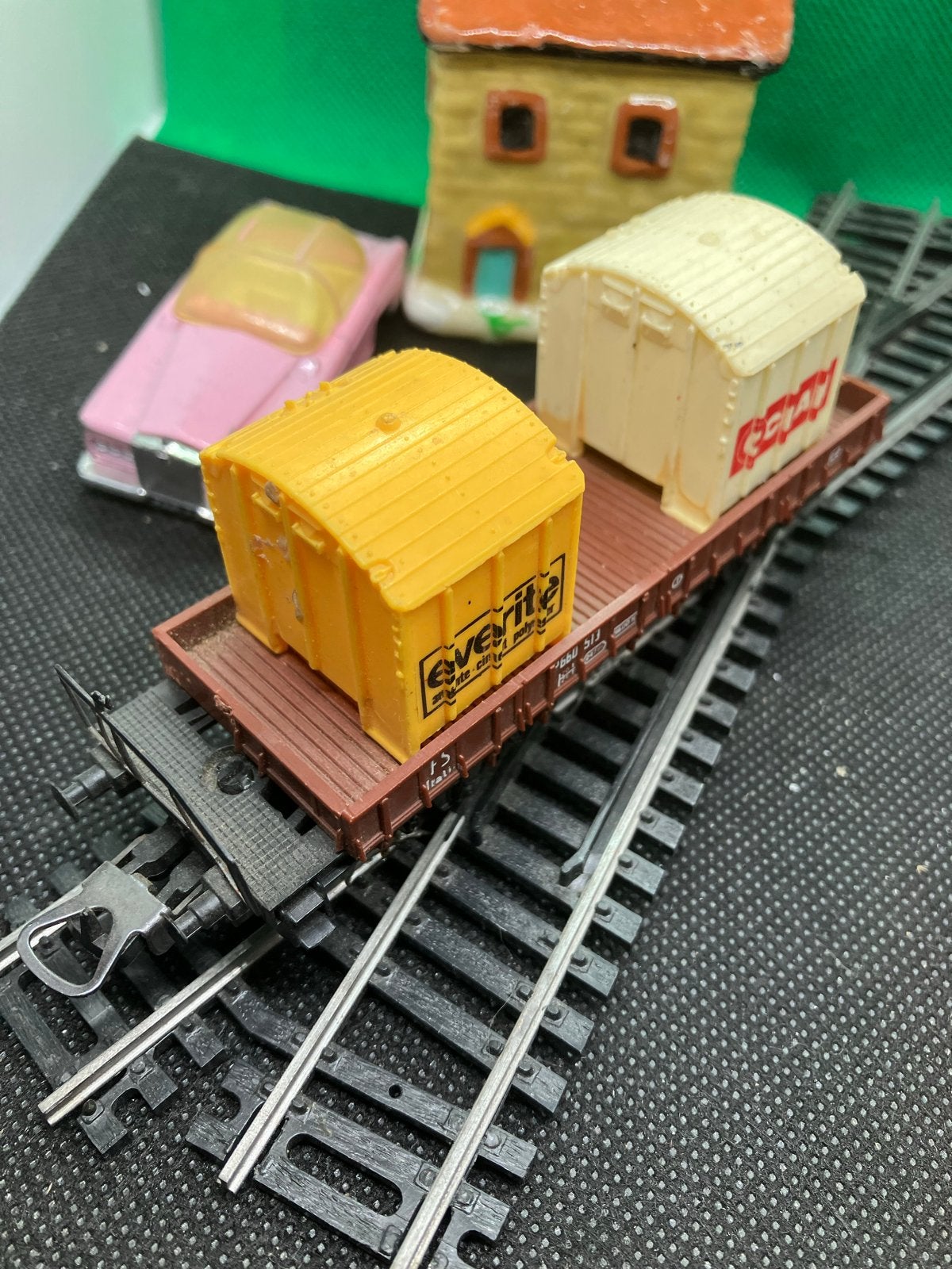 H0 Goederentrein Lima met 2 vracht containers, Ophalen of Verzenden, Zo goed als nieuw, Treinset, Lima