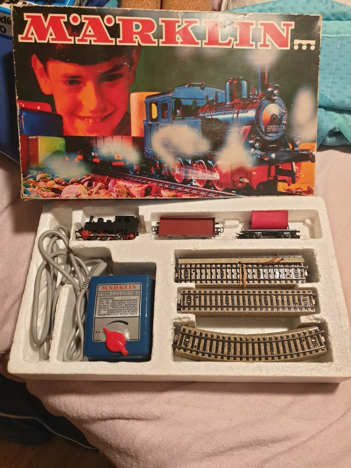 Märklin Treinset met Locomotief, Wagons en Rails, Ophalen of Verzenden