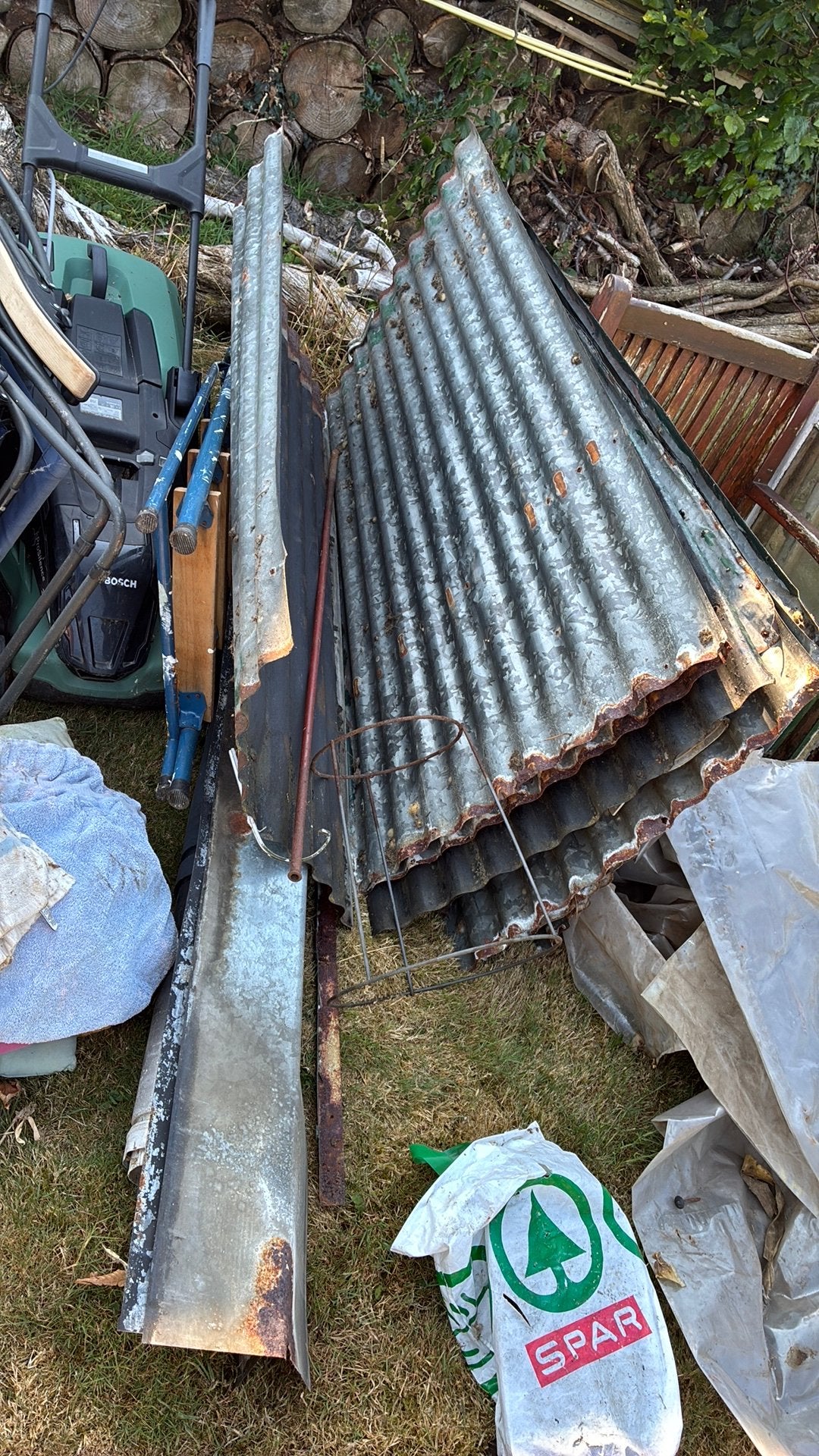 Oude dakplaten van ijzer, Doe-het-zelf en Verbouw, Metalen, Ophalen, Gebruikt, IJzer