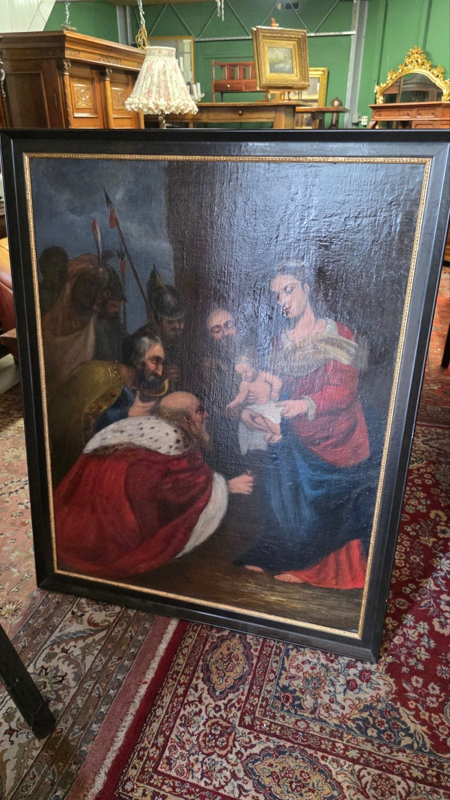 super groot 18e eeuws religieus schilderij