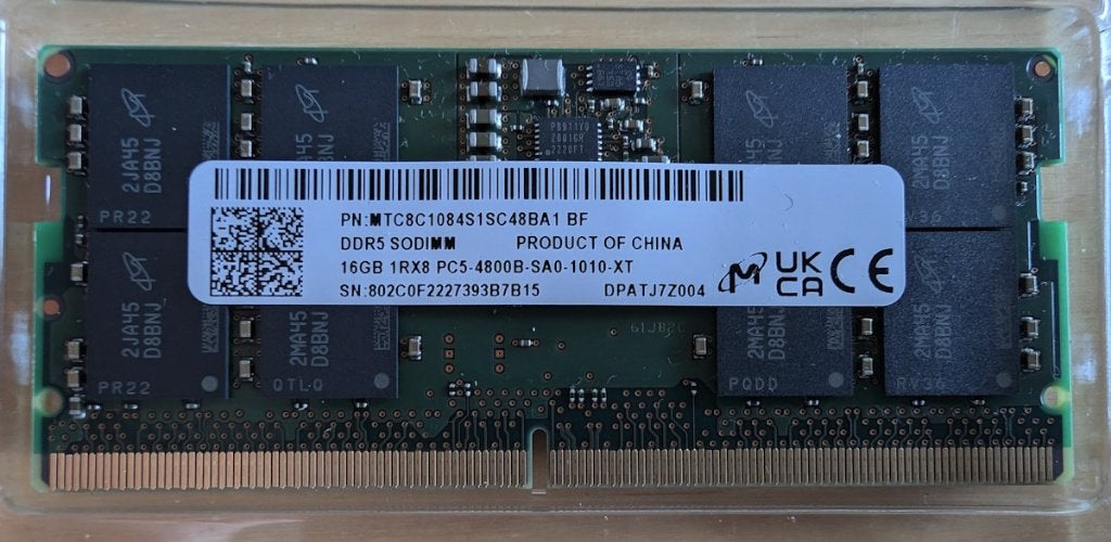 16GB DDR5-4800 SO-DIMM/ SODIMM (HP M97596-001), Computers en Software, Ophalen of Verzenden, Zo goed als nieuw, DDR5, Laptop