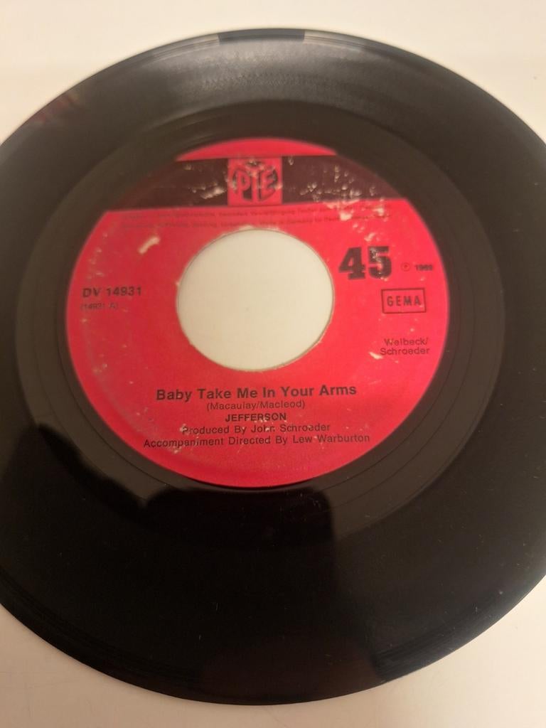 Jefferson - Baby take me in your arms, 1969., Verzenden, 7 inch