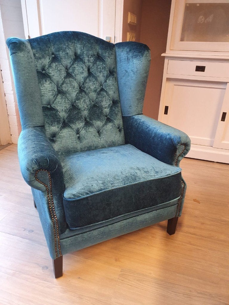 *ACTIE* Landelijke Fauteuil Henk Stel Zelf Samen Kleuren (22, Nieuw, 75 tot 100 cm, Ophalen of Verzenden, Stof