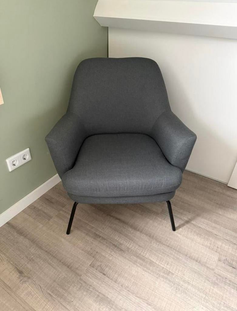 Grijze Vestbjerg Penelope Fauteuil, Ophalen, Gebruikt, Minder dan 75 cm, Stof