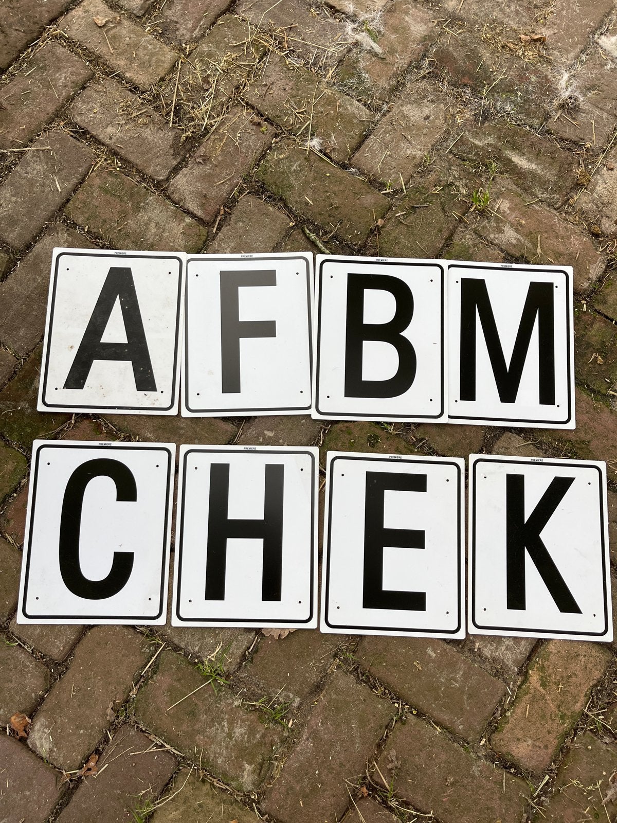 Bak letters 20x40 cm, Dieren en Toebehoren, Ophalen of Verzenden, Gebruikt