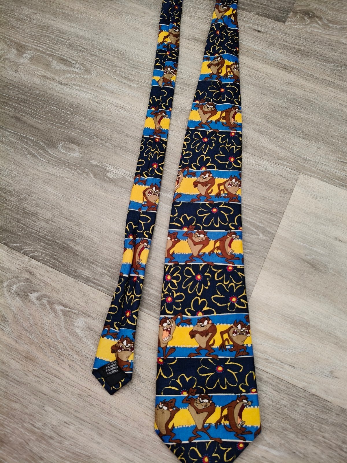 Looney Tunes Taz stropdas - 100% polyester, Blauw, Ophalen of Verzenden, Zo goed als nieuw, Met patroon