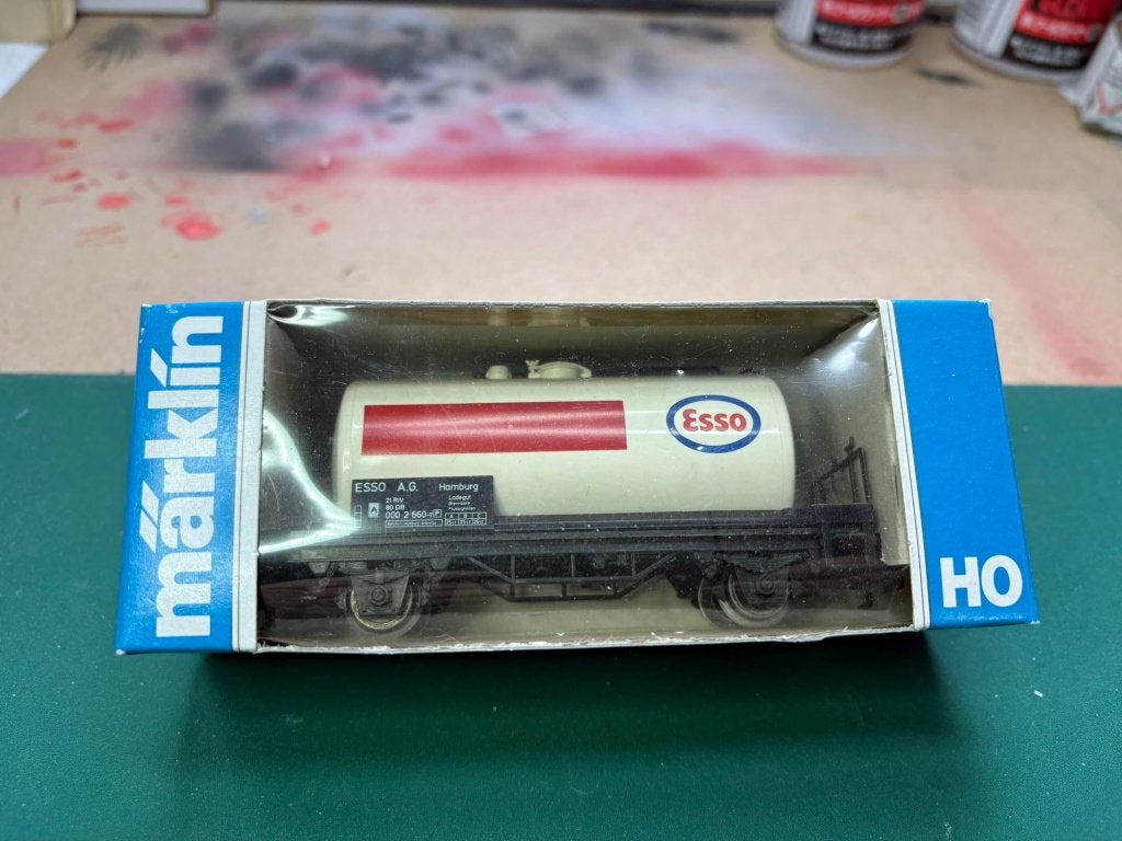 Märklin Esso Ketelwagon klein (4441) IMG7959/60/1/2, Wisselstroom, Ophalen of Verzenden, Märklin, Nieuw