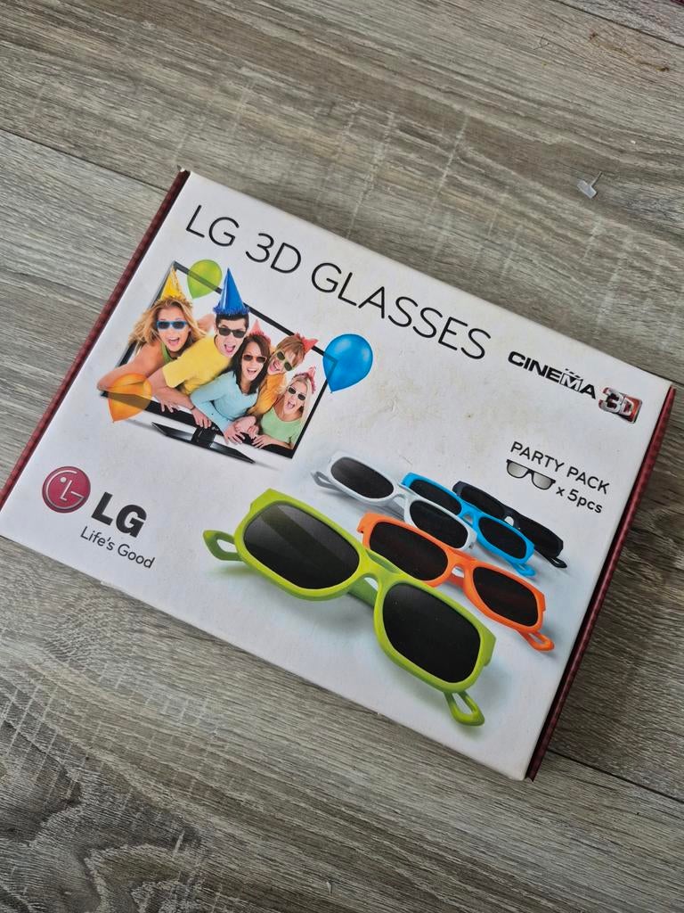 LG Cinema 3D Brillen Party Pack - 5 Stuks, Ophalen of Verzenden, Nieuw
