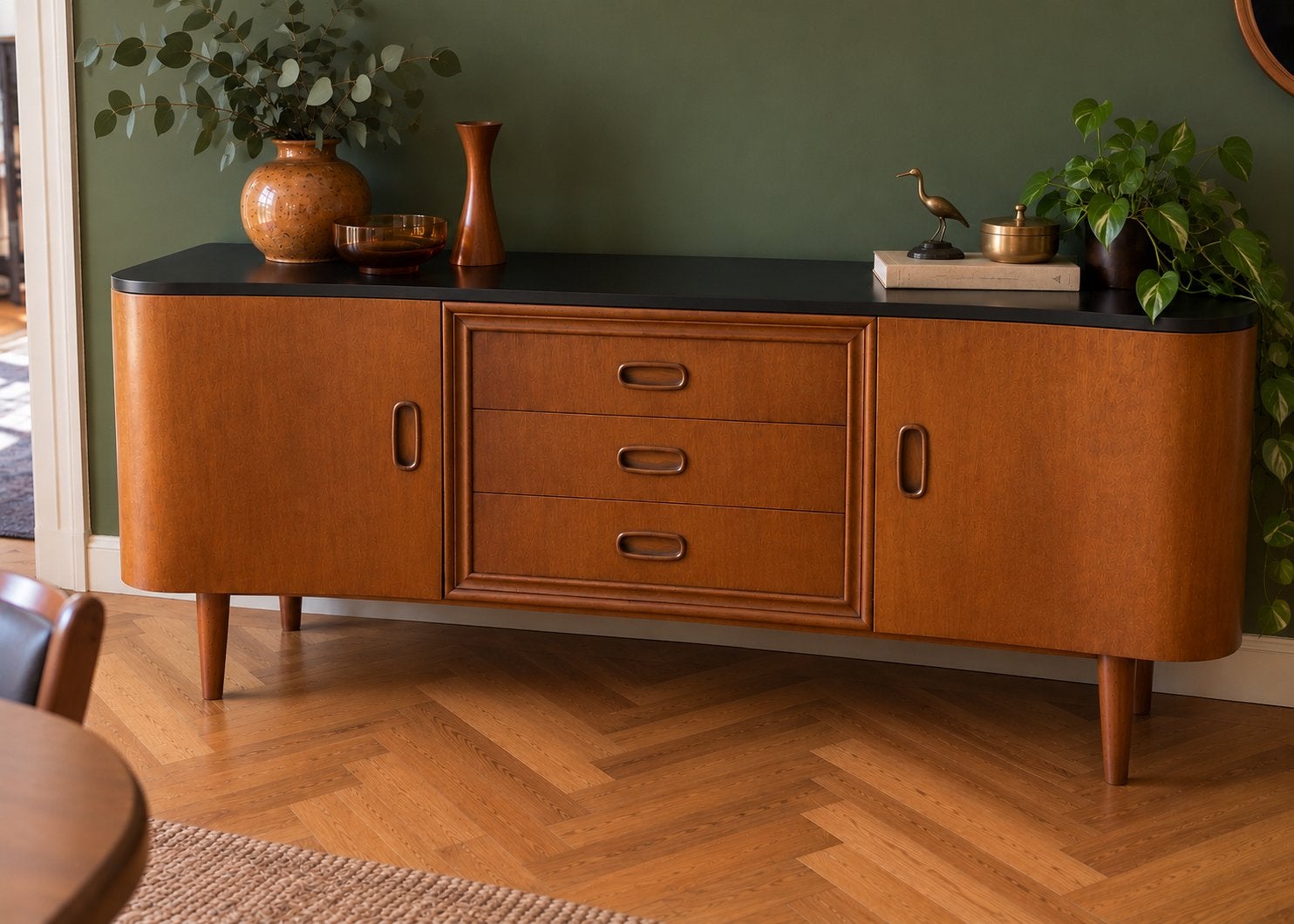 Vintage -- retro dressoir  binnenkort verkrijgbaar, Huis en Inrichting, Ophalen, Vintage retro midcentury artdeco deens scandinavisch 60's