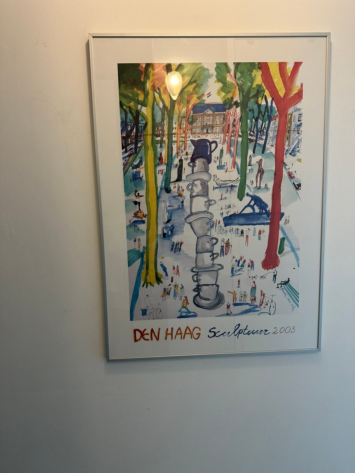 Den Haag poster  ingelijst  75.00, Ophalen