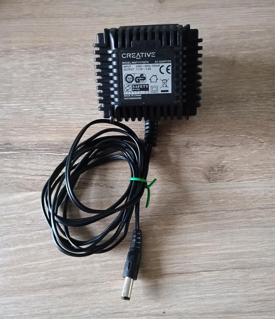 Creative maf115160th ac adapter voeding 11,5v 1,6a, Computers en Software, Pc speakers, Ophalen of Verzenden, Gebruikt, Creative
