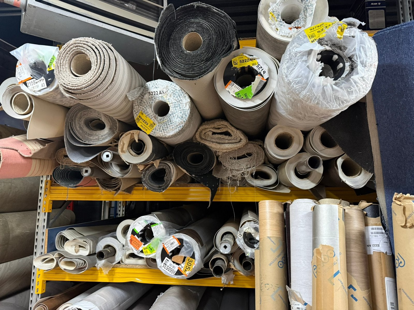OPRUIMING COUPONS NOVILON RESTANTEN TAPIJT OUTLET VINYL PVC, Ophalen, 75 m² of meer, Zwart, Overige typen