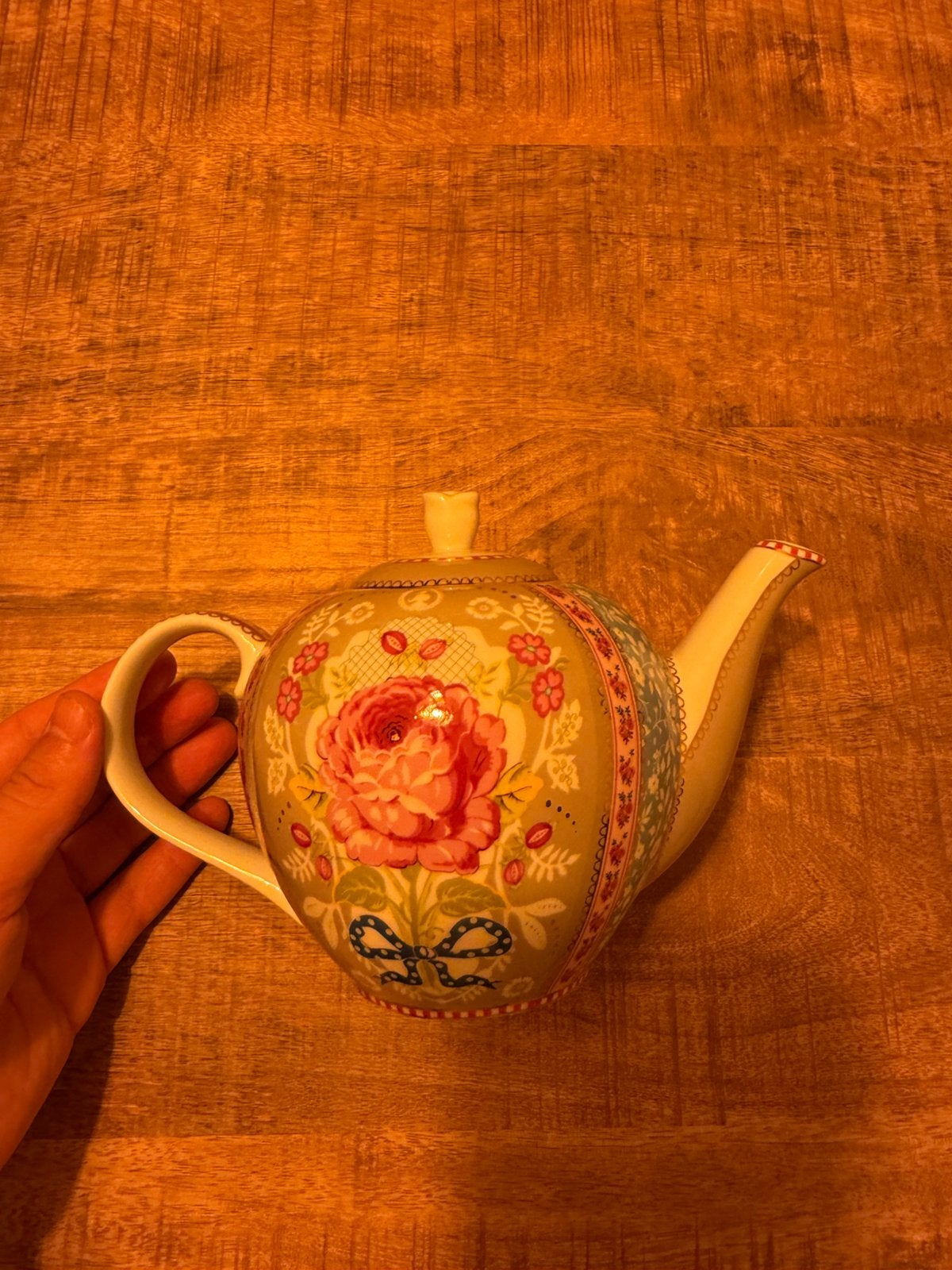 Pip Studio ‘Floral’ khaki theepot, Ophalen of Verzenden