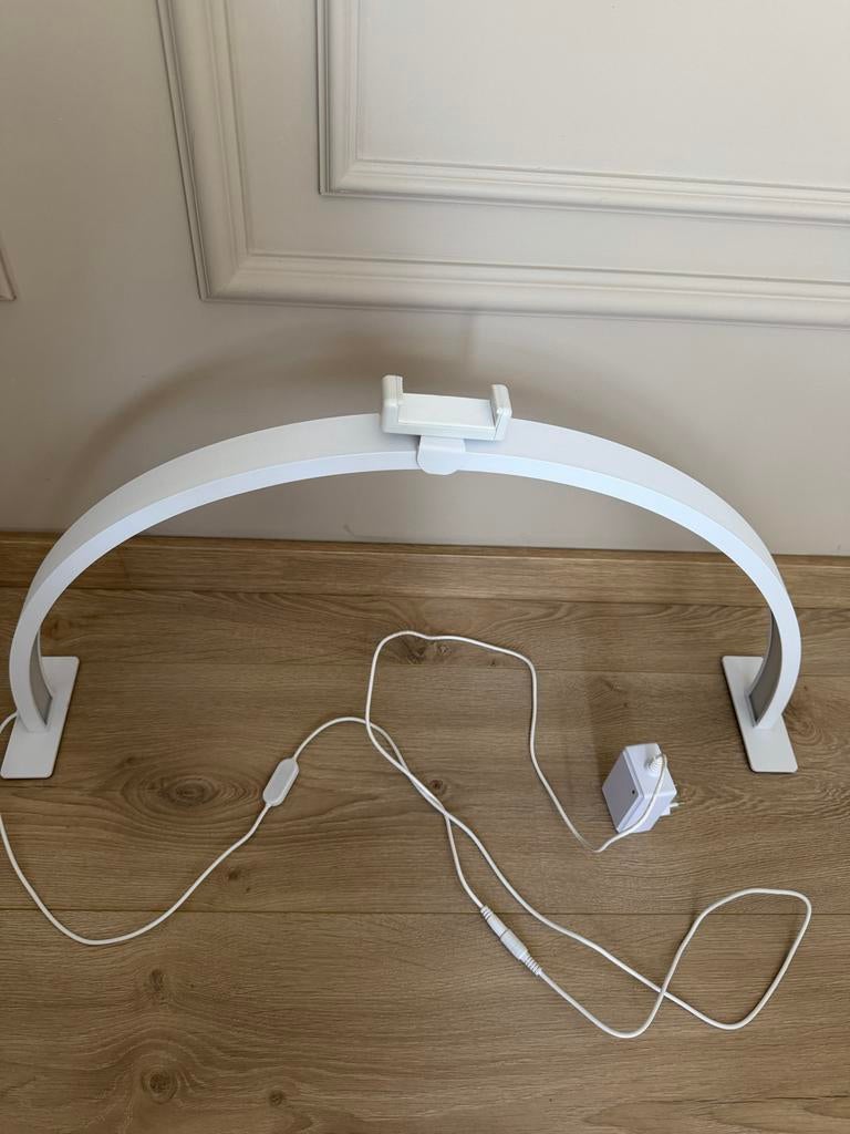 Witte LED Monitor Lichtbalk met Telefoonhouder, Ophalen of Verzenden, Zo goed als nieuw