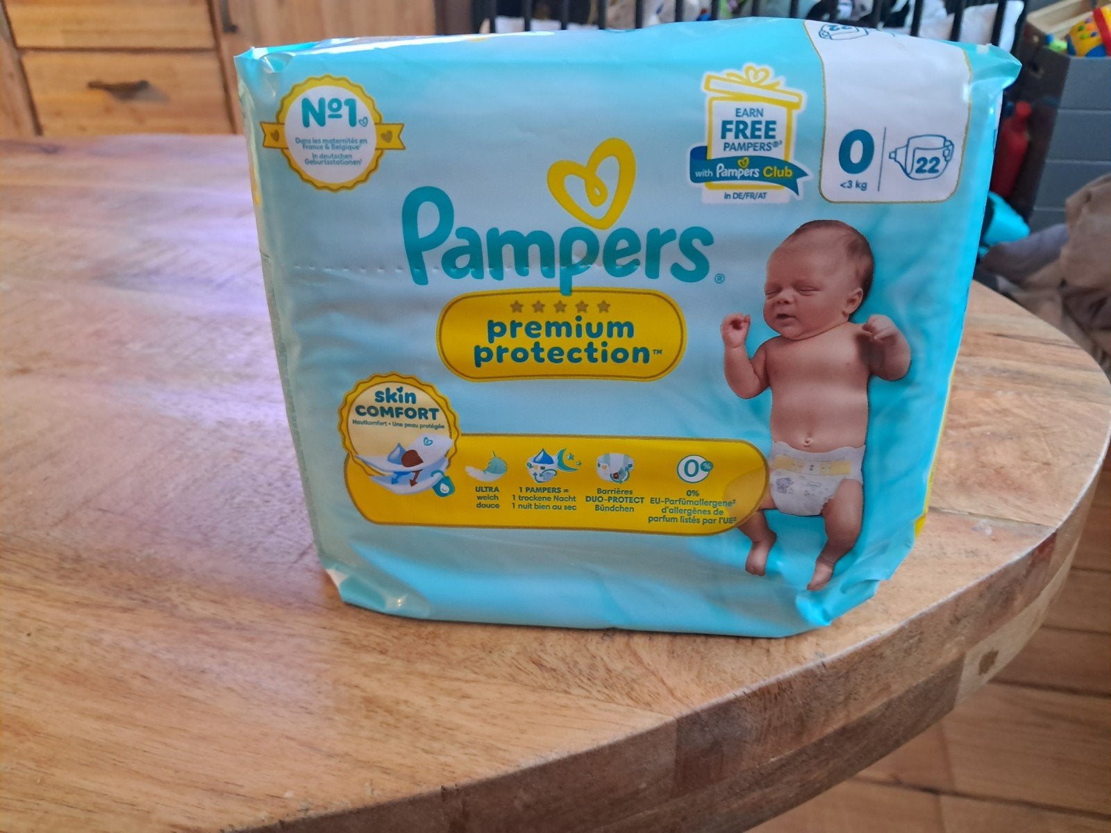 5 pakken Pampers Premium Protection Maat 0 (22 luiers), Ophalen, Nieuw