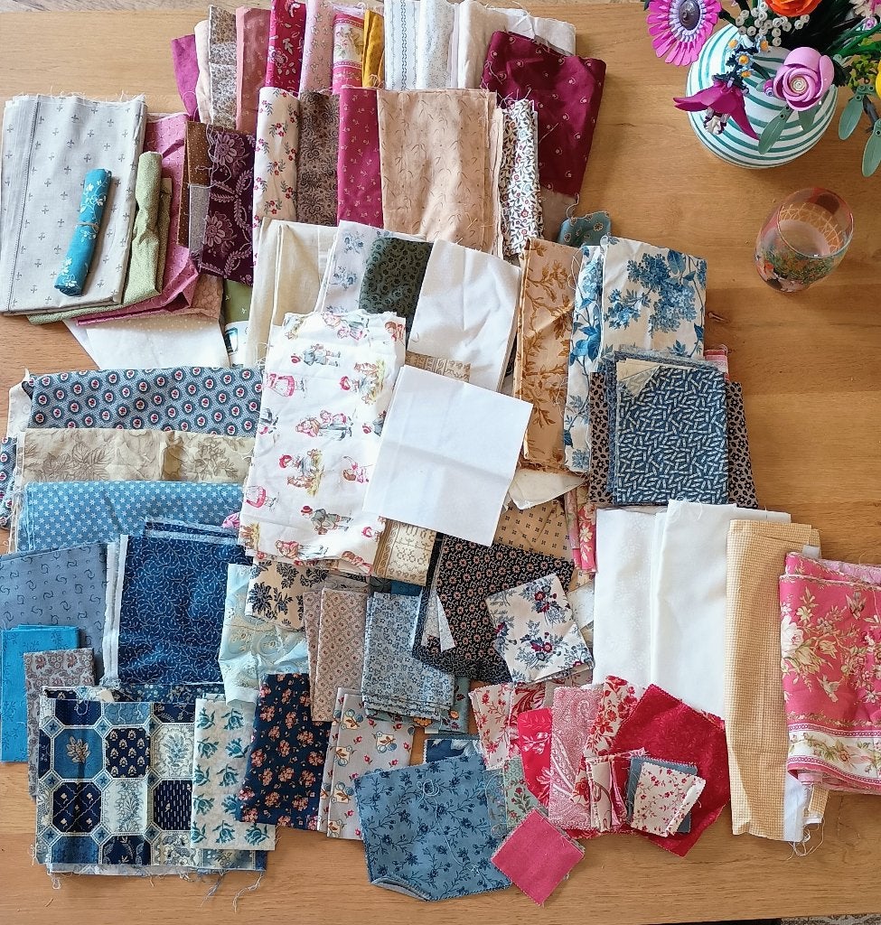 Quiltstof, Meerkleurig, Ophalen of Verzenden, Katoen, Minder dan 30 cm