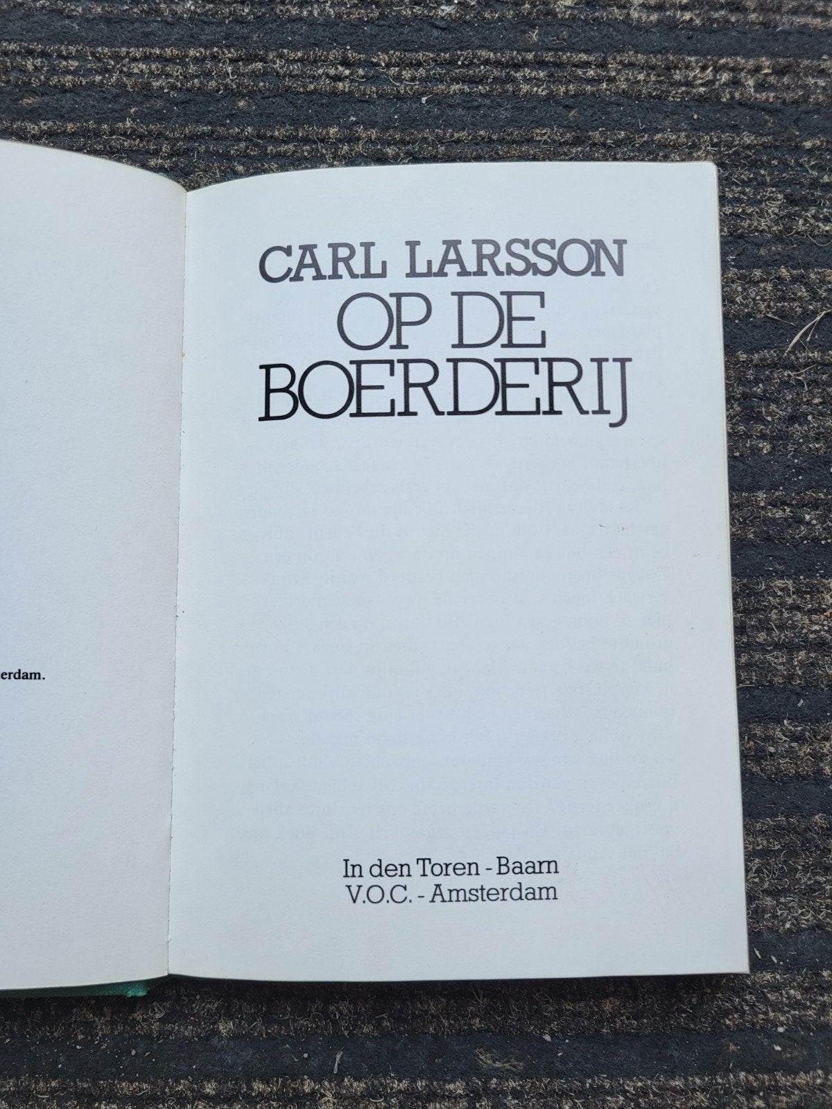 Carl Larsson - Op de Boerderij (Torenboekjes), Ophalen of Verzenden, Gelezen, Carl Larsson, Fictie algemeen