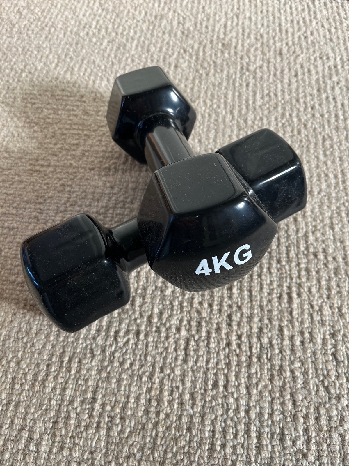 Professionele dumbbells 4 kg per stuk - Zo goed als nieuw, Ophalen of Verzenden, Zo goed als nieuw