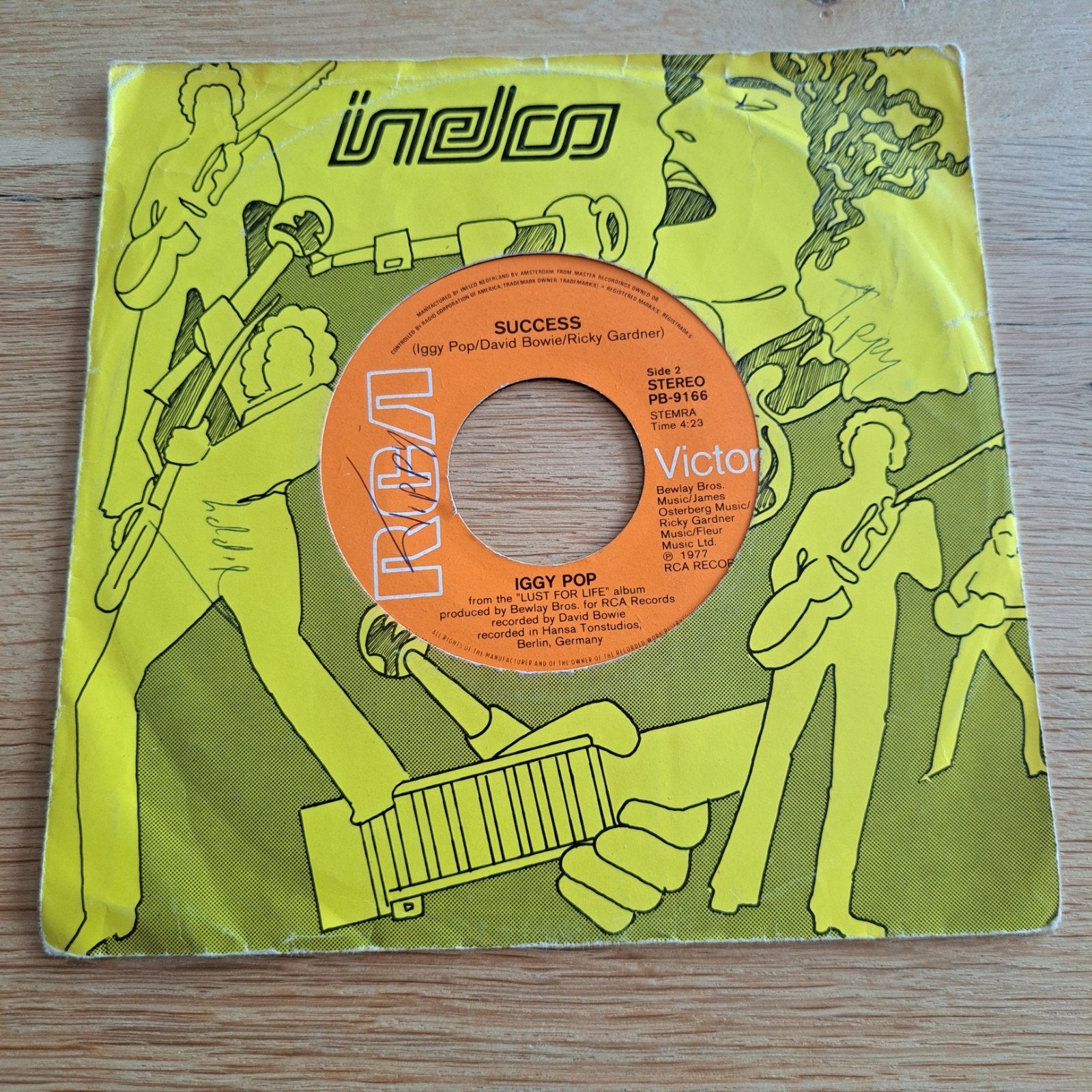 Iggy Pop - Lust For Life / Success (Vinyl Single 1977), Gebruikt, 7 inch, Ophalen of Verzenden, Rock en Metal