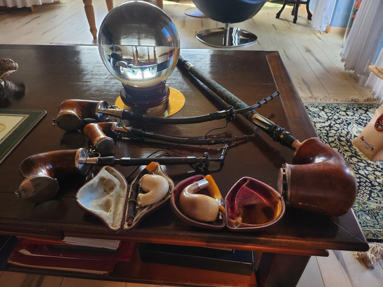Antieke pijpen collectie - diverse materialen en stijlen, Ophalen of Verzenden, Gebruikt, (Water)pijp