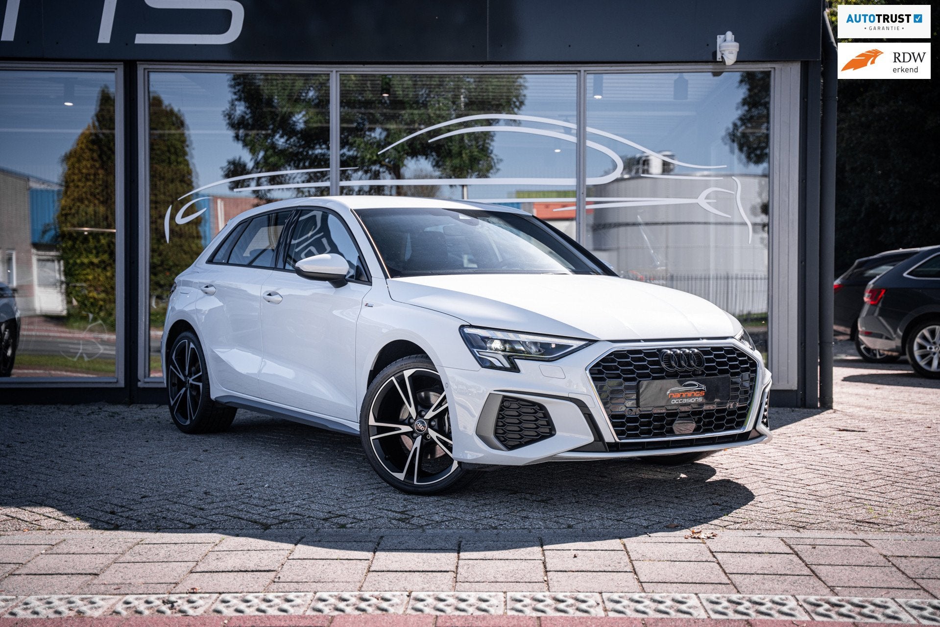 Audi A3 Sportback 40 TFSI e Advanced edition|3X S-Line|Leder, 1525 kg, Gebruikt, Wit, Hybride Elektrisch/Benzine